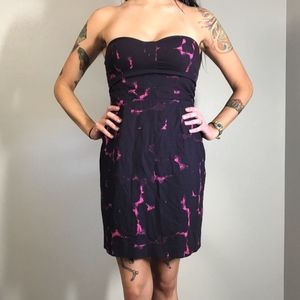 J CREW Maroon Spring Party Strapless Dress